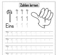zahlen lernen kindergarten