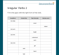 irregular verbs lernen