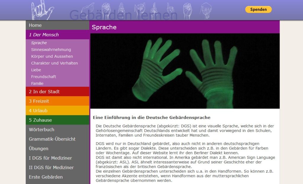 gebärdensprache lernen für anfänger